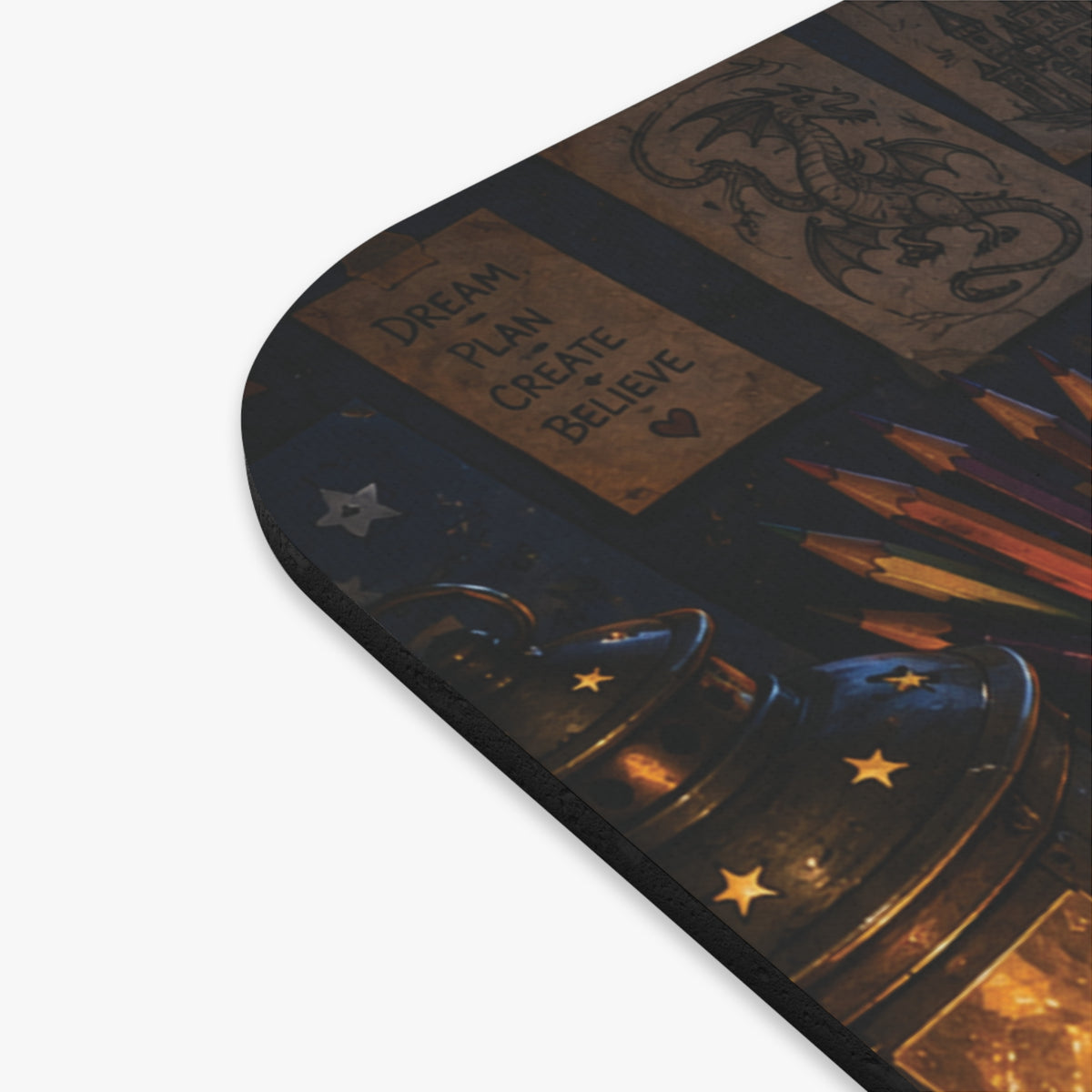 Mouse Pad - Cute Panda Reading Nighttime Storybook Desk Mat