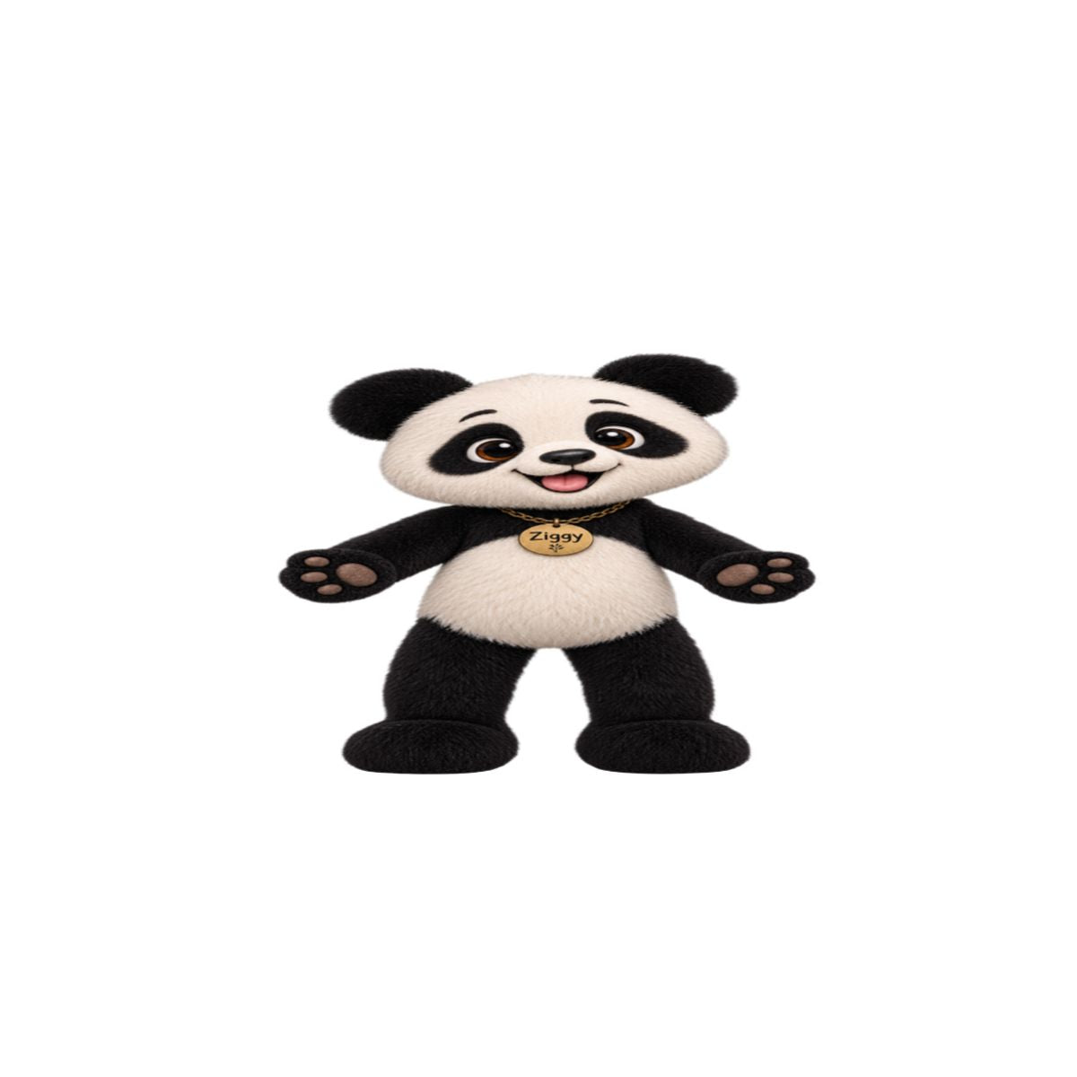Ziggy Shaped Plush Keychain