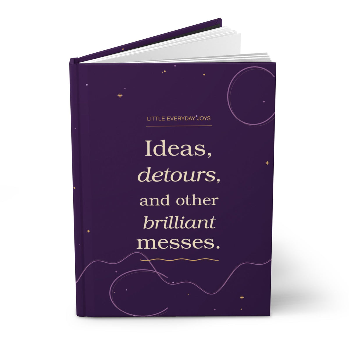 Ideas, Detours & Other Brilliant Messes — Blank Hardcover Journal
