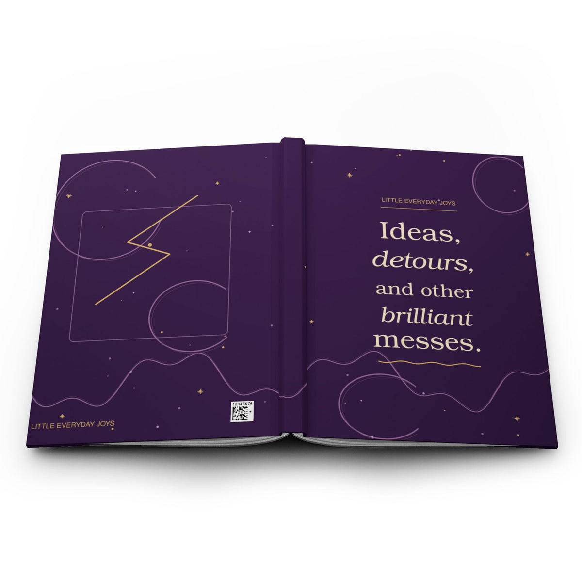 Ideas, Detours & Other Brilliant Messes — Blank Hardcover Journal