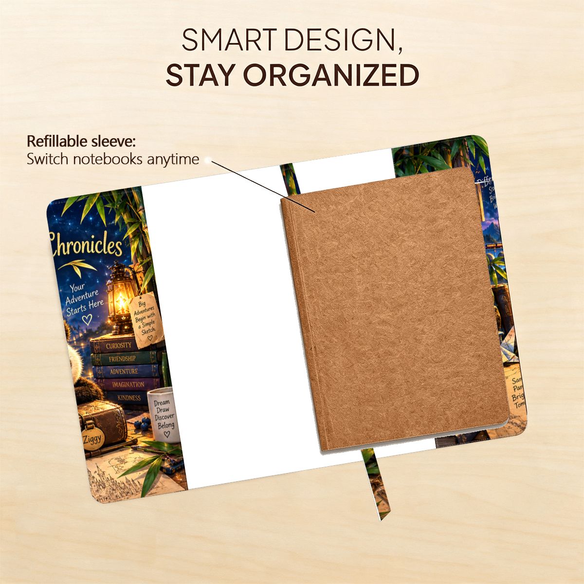 The Bamboo Chronicles A5 Notebook Cover
