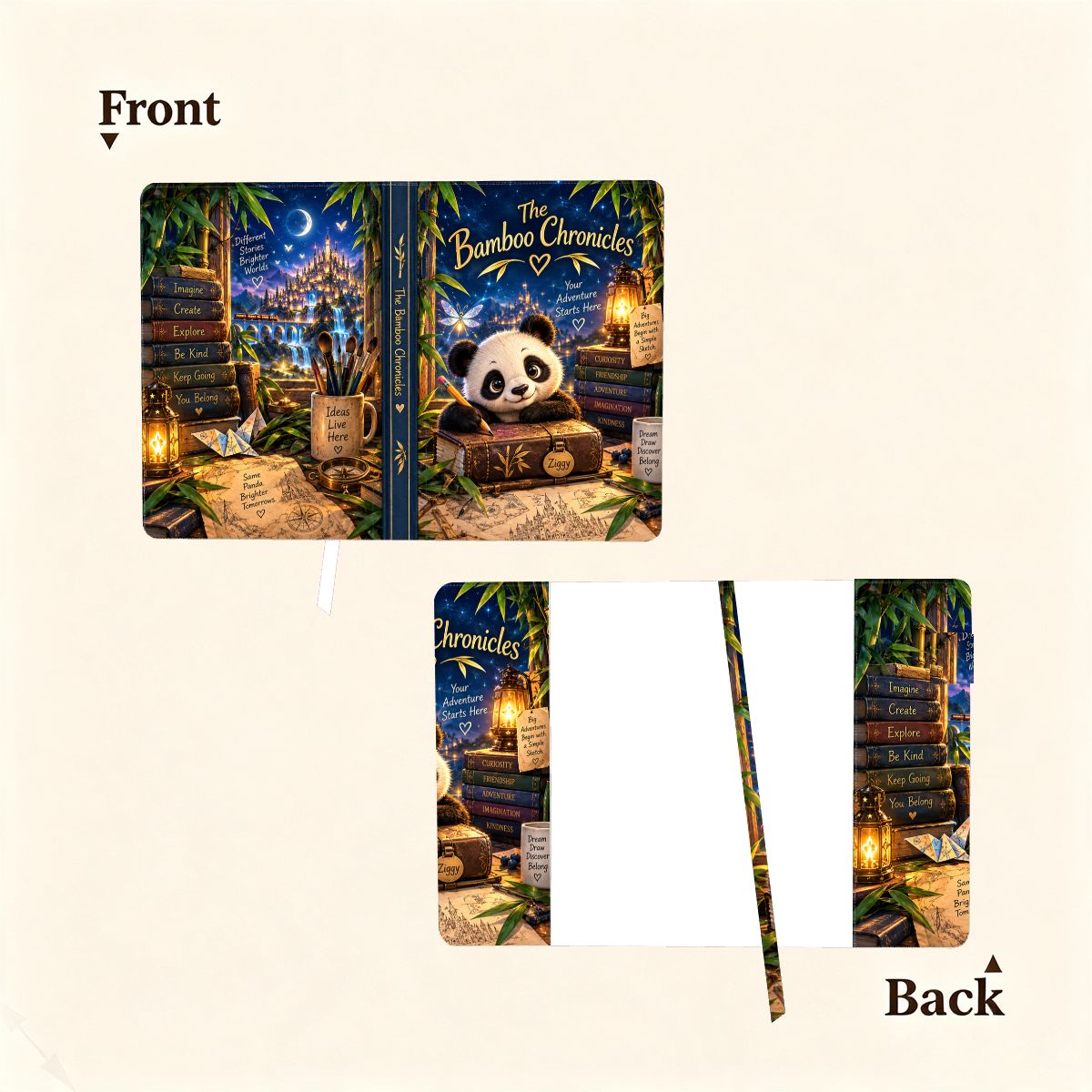 The Bamboo Chronicles A5 Notebook Cover